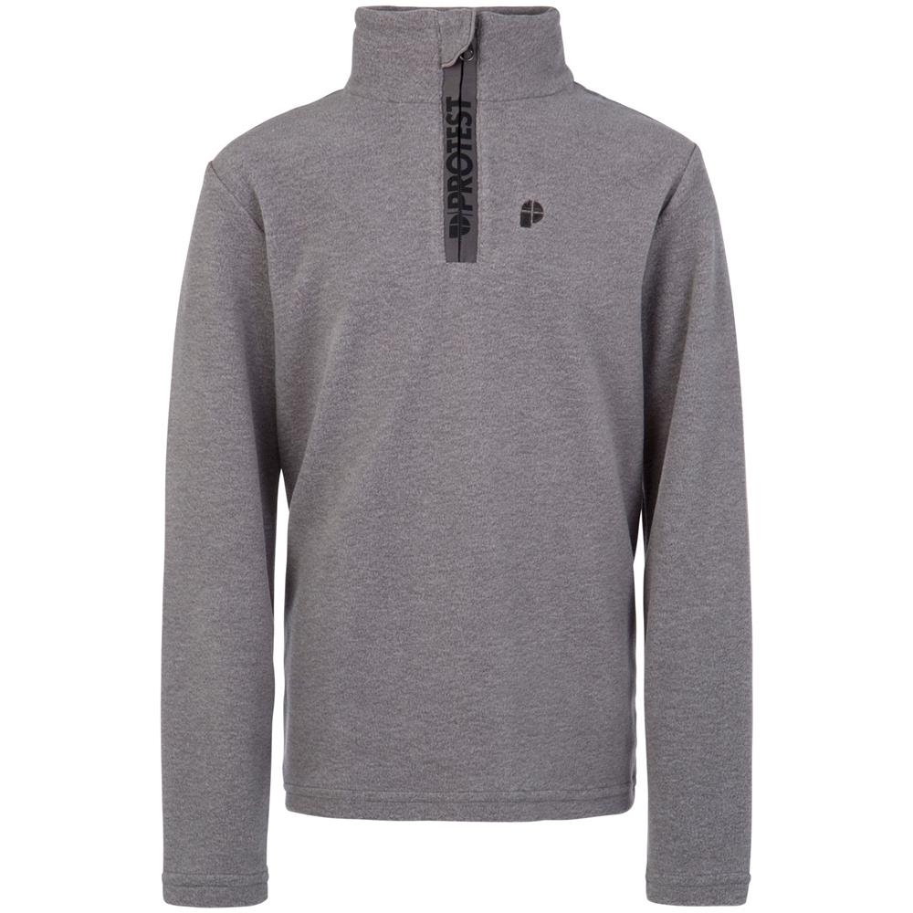 Maglia Con Zip Snowboard Bambino Protest Perfectym Dark Grigio Melee (16 Anni, Grigio)  - Foto 1