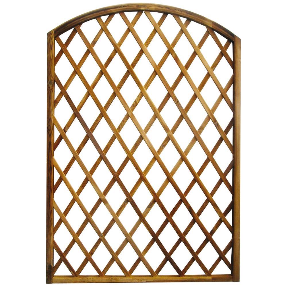 Pannello In Legno Di Pino Impregnato Traliccio Ad Arco Per Recinzioni E Decorazioni Piante Rampicanti Lasa 150xh180 Cm 89456591