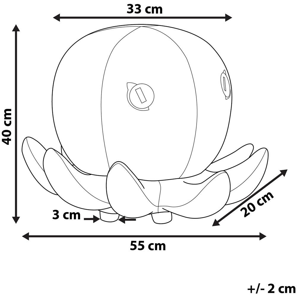 Pouf Animaletto In Velluto Marrone Octopus - Foto 2