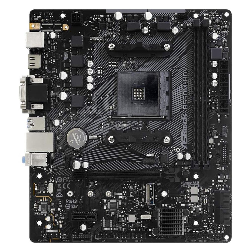 Scheda Madre B550M-HDV Socket AM4 Chipset B550 Micro ATX - Foto 2