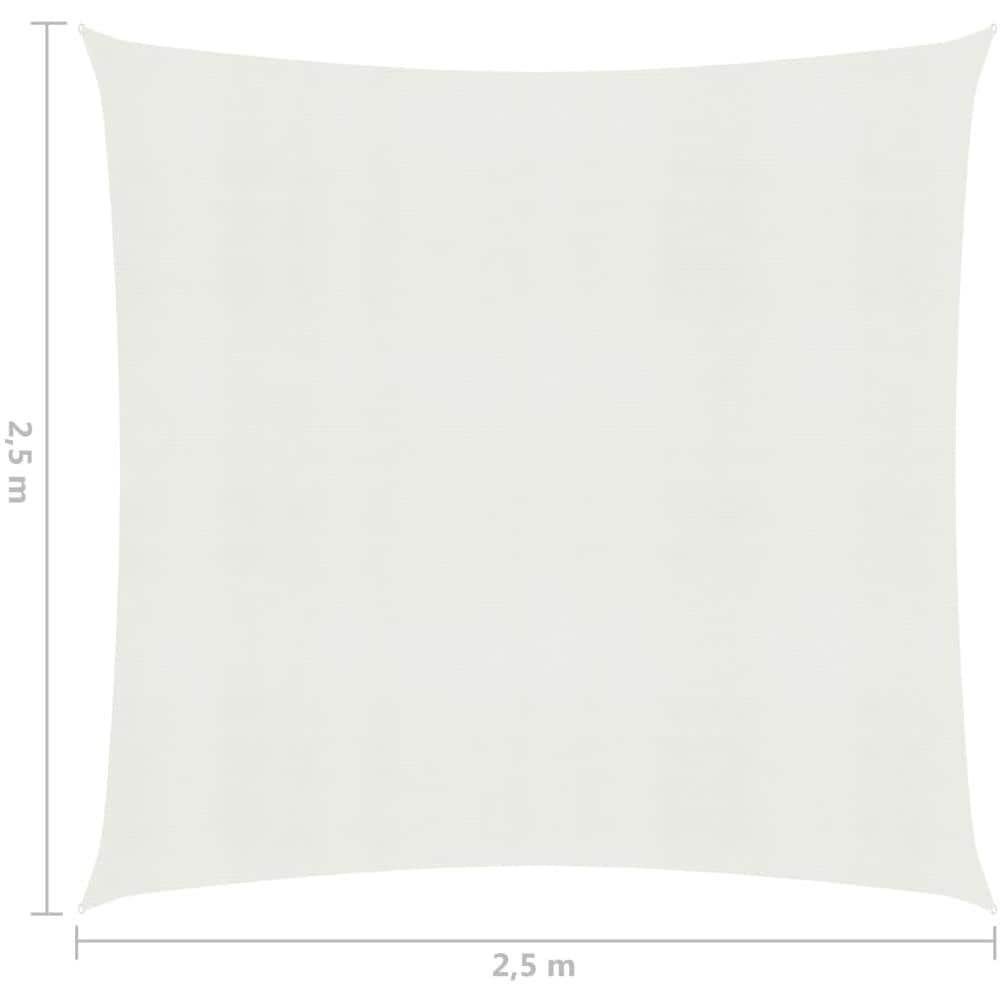 Vela Parasole 160 G / m Bianca 2,5x2,5 M In Hdpe - Foto 6