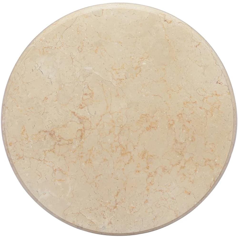 Piano Per Tavolo Crema 50x2,5 Cm In Marmo - Foto 1