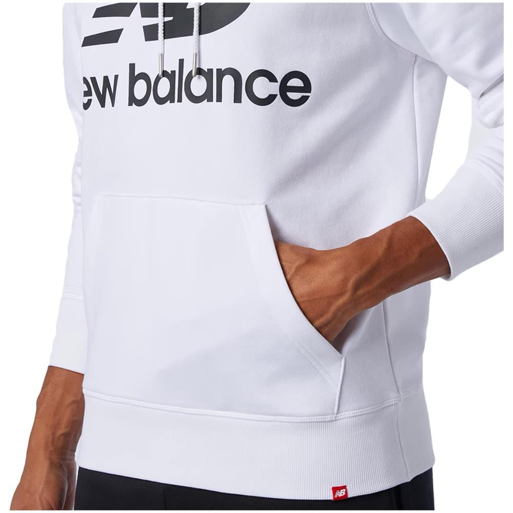 Felpa Da Uomo Con Cappuccio Stacked Logo Bianca Taglia L Codice Mt03558wt - Foto 4