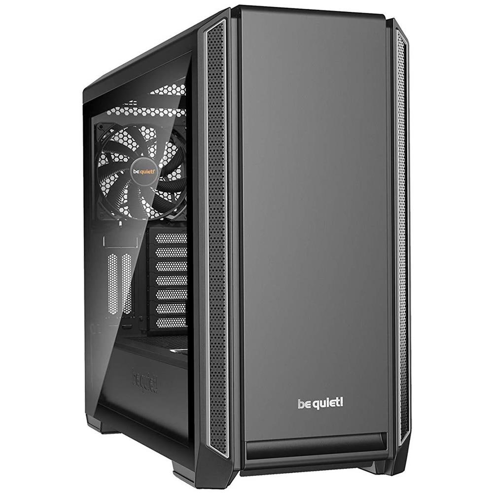 Case Silent Base 601 Window Midi Tower ATX / EATX / Micro-ATX / Mini-ITX 2 Porte USB 3.0 Colore Nero e Argento (Finestrato)  - Foto 1