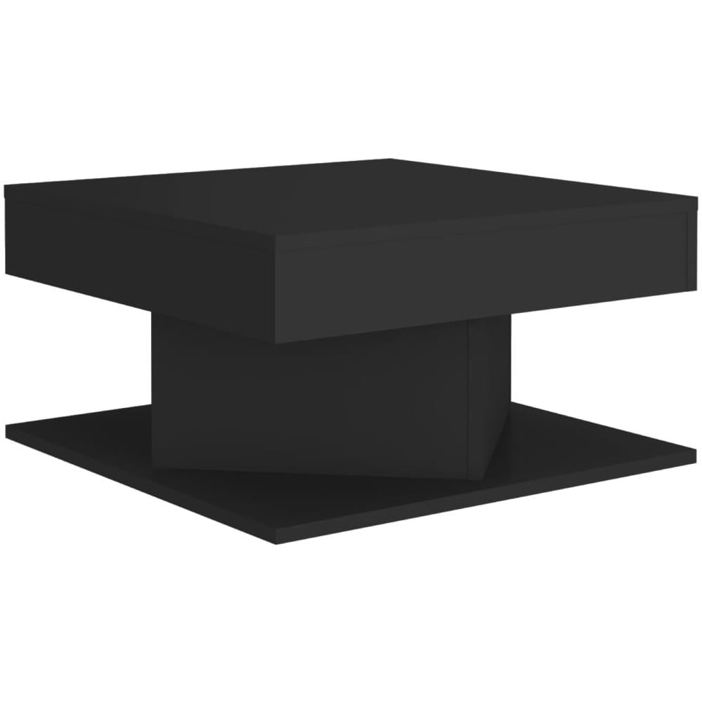 Tavolino da Salotto Nero 57x57x30 cm in Legno Multistrato - Foto 2
