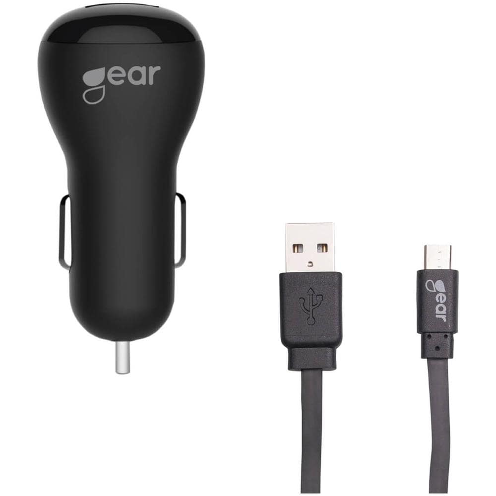 Caricabatterie 12-24v 1xusb 1a Nero Cavo Microusb Piatto 1m - Foto 1