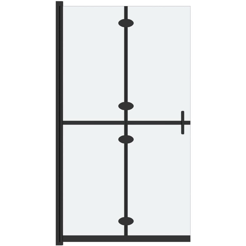 Parete Per Doccia Walk-in Pieghevole In Vetro Esg 110x190 Cm - Foto 2
