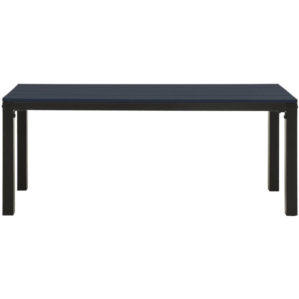 Panchina da Giardino 110 cm Nera in Acciaio e WPC - Foto 3