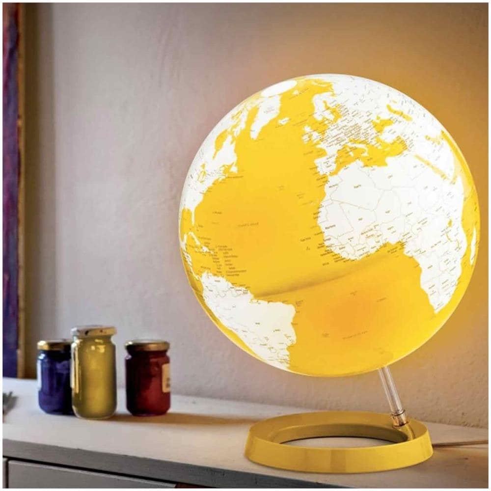 Mappamondo Luminoso Light & Colour Ø 30 Cm - Giallo - Foto 1
