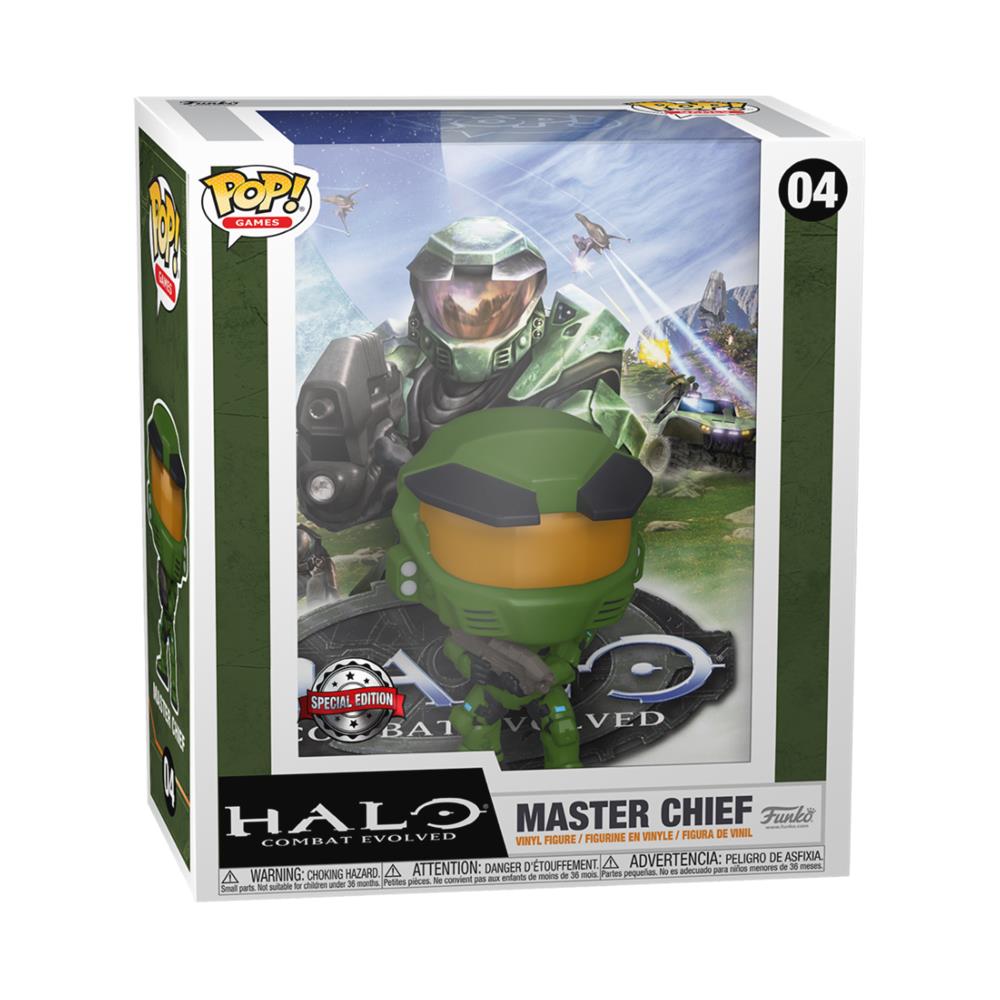 Game Cover Pop! Halo- Master Chief Vinyl Figure 9 Cm - Foto 1