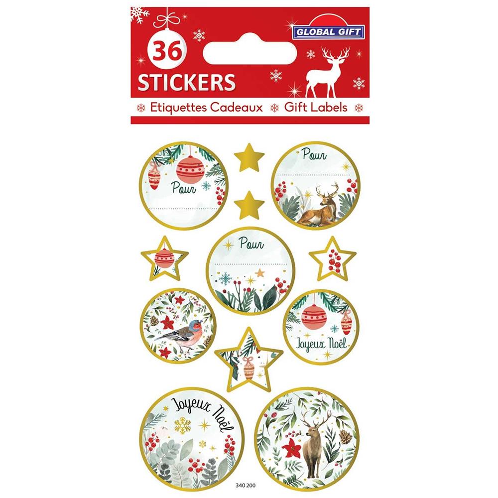 36 Adesivi Natalizi - Oro - Foto 1