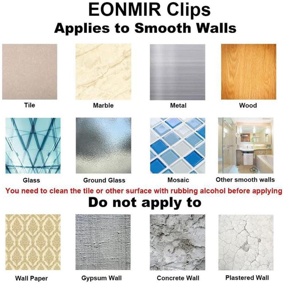 Supporto Autoadesivo Per Bastone Per Tende, Confezione Da 2 Transparent - Foto 7