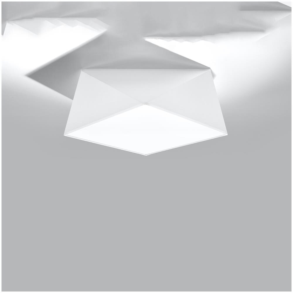 Lampada A Soffitto Hexa 35 Bianco Sl. 0689 - Moderno Lampade Da Soffitto Bianco 15x35x35 Cm - Foto 2
