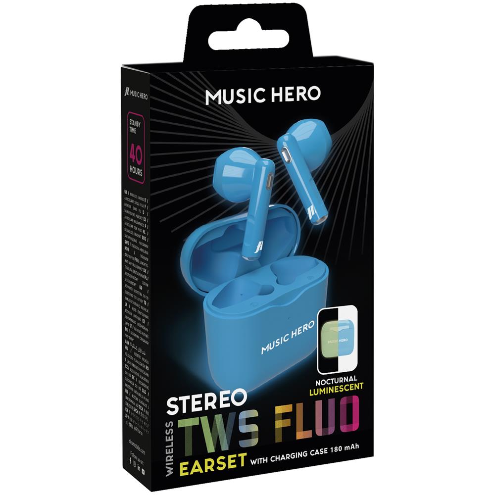 MHTWSFLUOR Auricolare True Wireless Stereo (TWS) In-ear Musica e Chiamate Blu - Foto 2