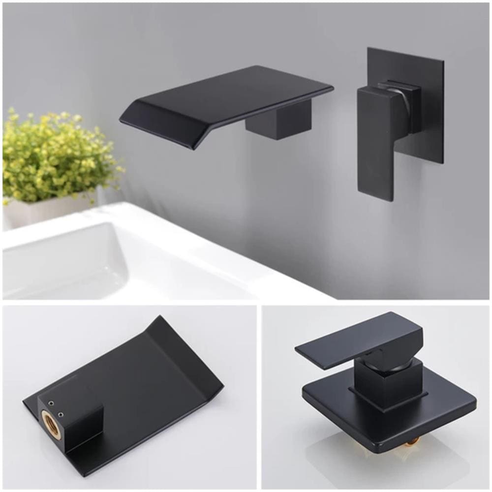 Rubinetto per lavabo da bagno, Blackswan, Cascada tipo M77, modello nero opaco, misura 16,5 cm - Foto 4