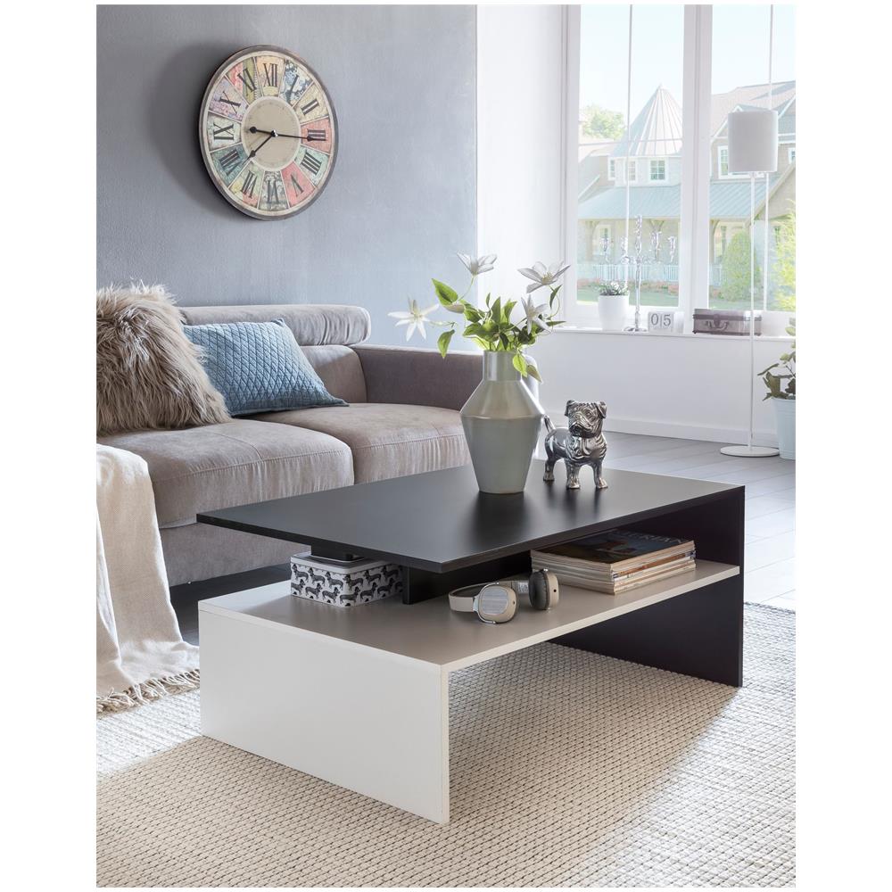 Tavolino da salotto, tavolino da divano, tavolino con ripiano, 90 x 60 cm - Foto 2