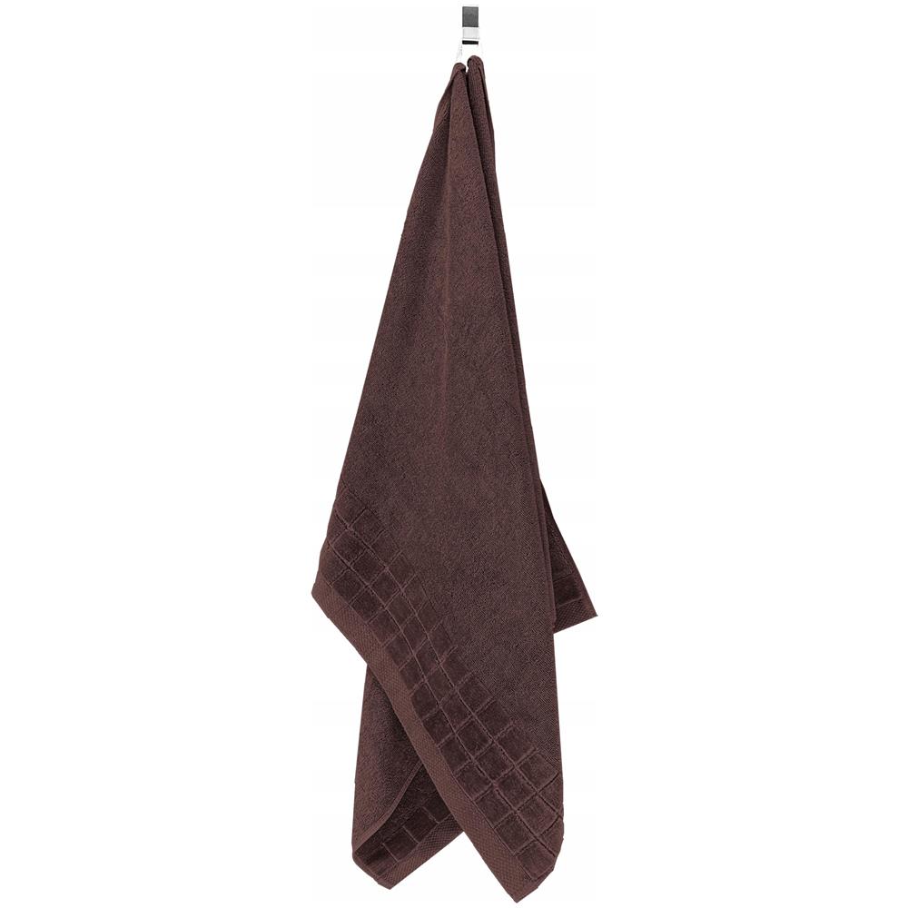 Asciugamano Larisa 70x140 cm 500 g - Marrone - 100% cotone - Morbido e assorbente - Foto 1