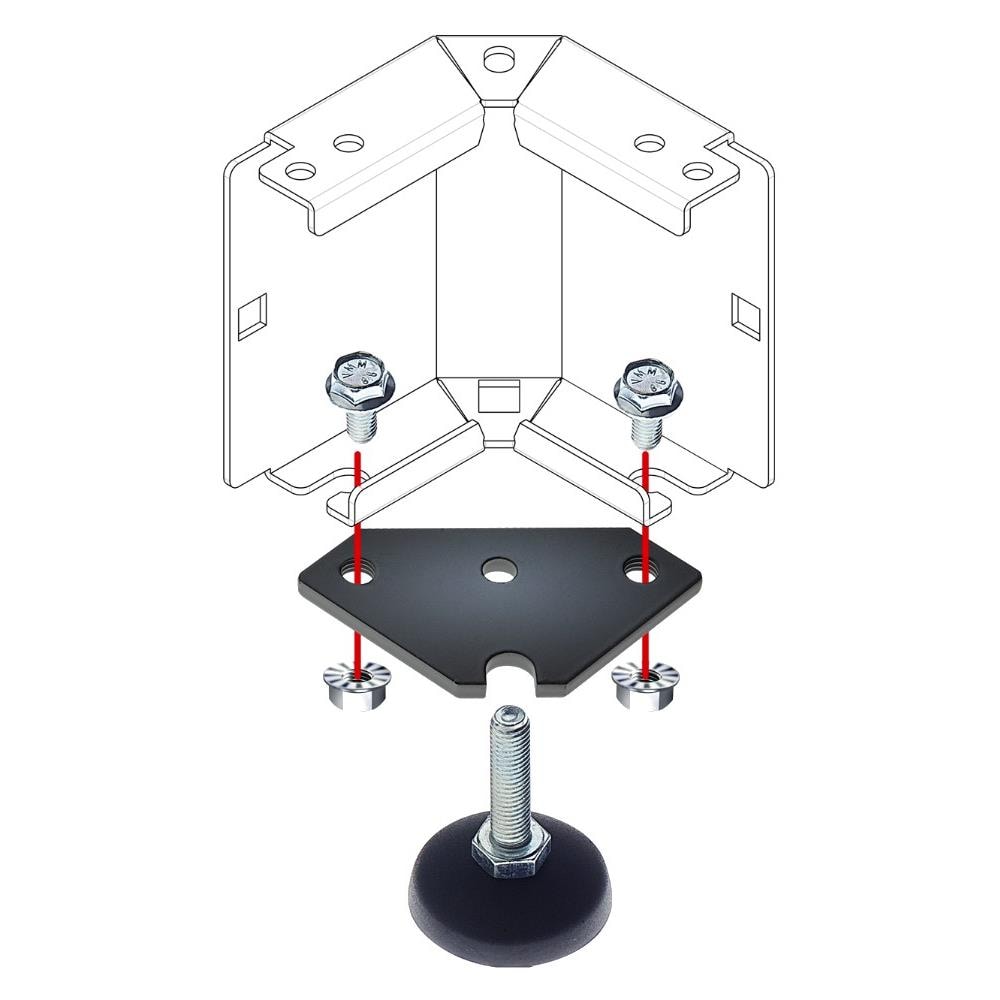 I-CASE FEET-ZC - Kit di Montaggio Piedini su Zoccolo - Foto 2