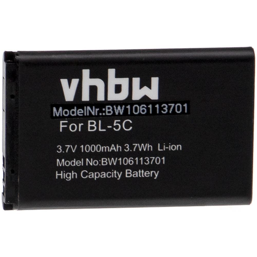 Li-ion Batteria 1000mah (3.7v) Per Cellulari E Smartphone Wintec Wbt-202, Bluetooth Gps Receiver Sostituisce Bl-5c. - Foto 2