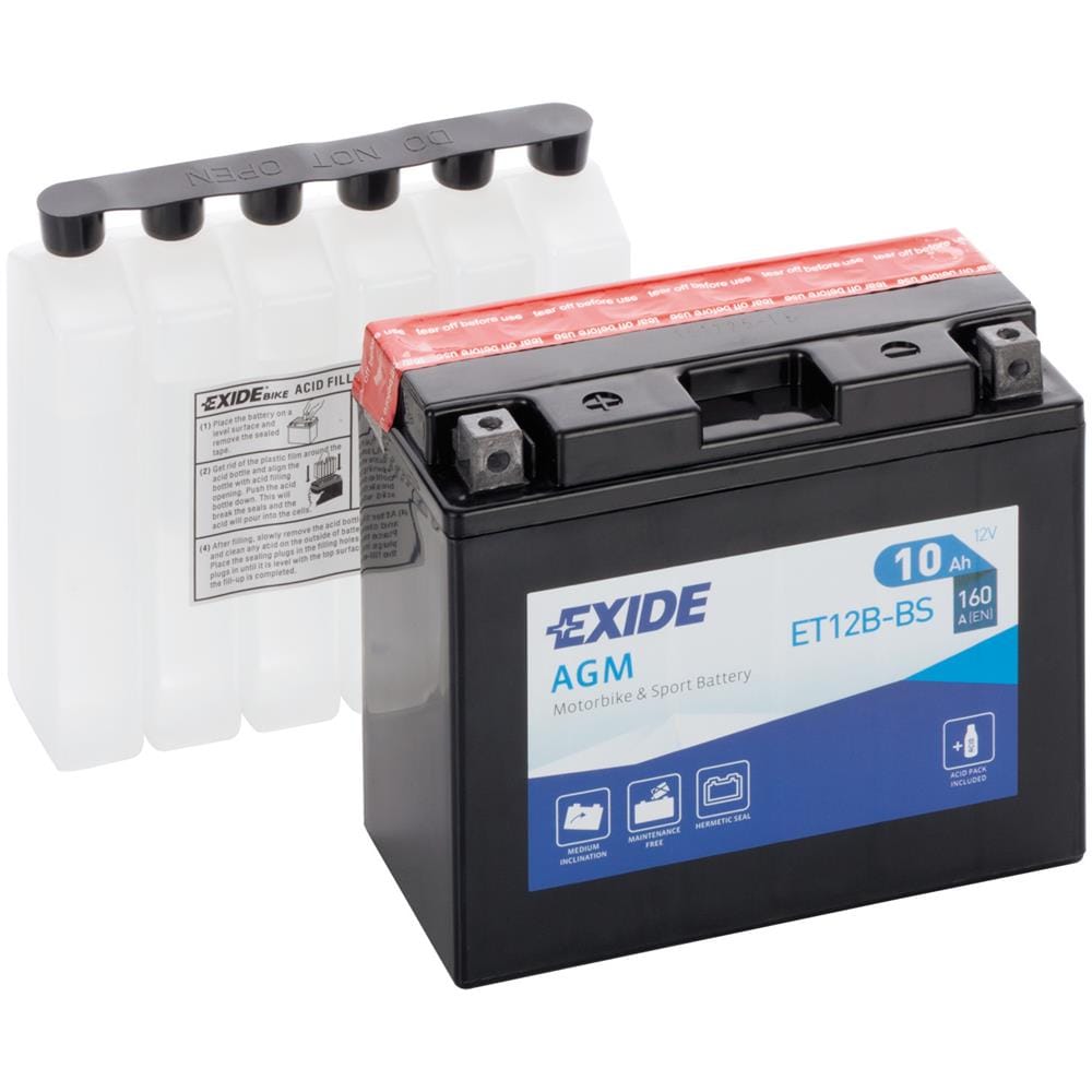 Exet12bbs Batteria 12v Bike Agm 10 Ah 160 A - Foto 1