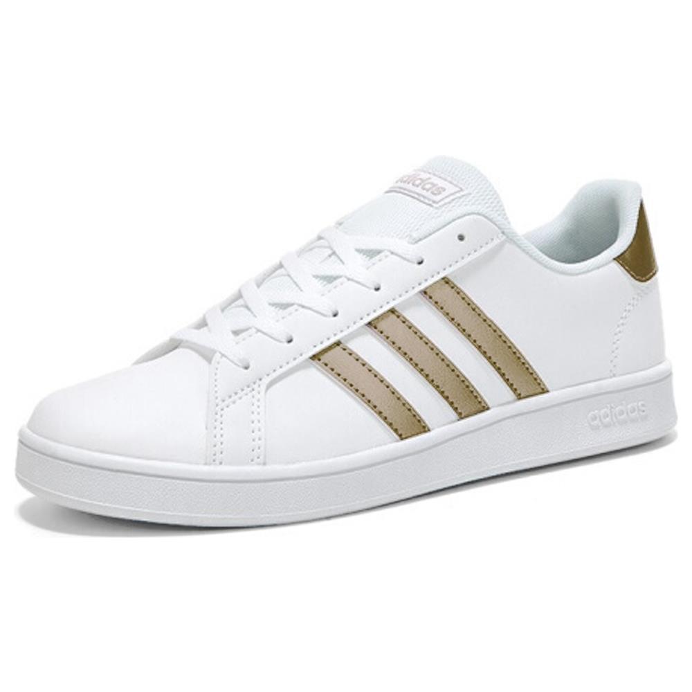 Ef0101 Grand Court K Sneakers Pelle Bianco Donna Bianco 39 1/3 - Foto 8