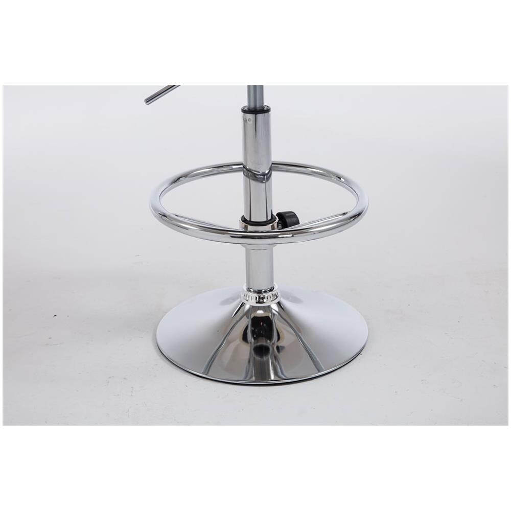 Set 2X Sgabelli Imbottiti Lounge Miami in Similpelle I Coppia Sgabelli Bar Cucina Poltroncine con Schienale E Poggiapiedi Crema - Foto 5