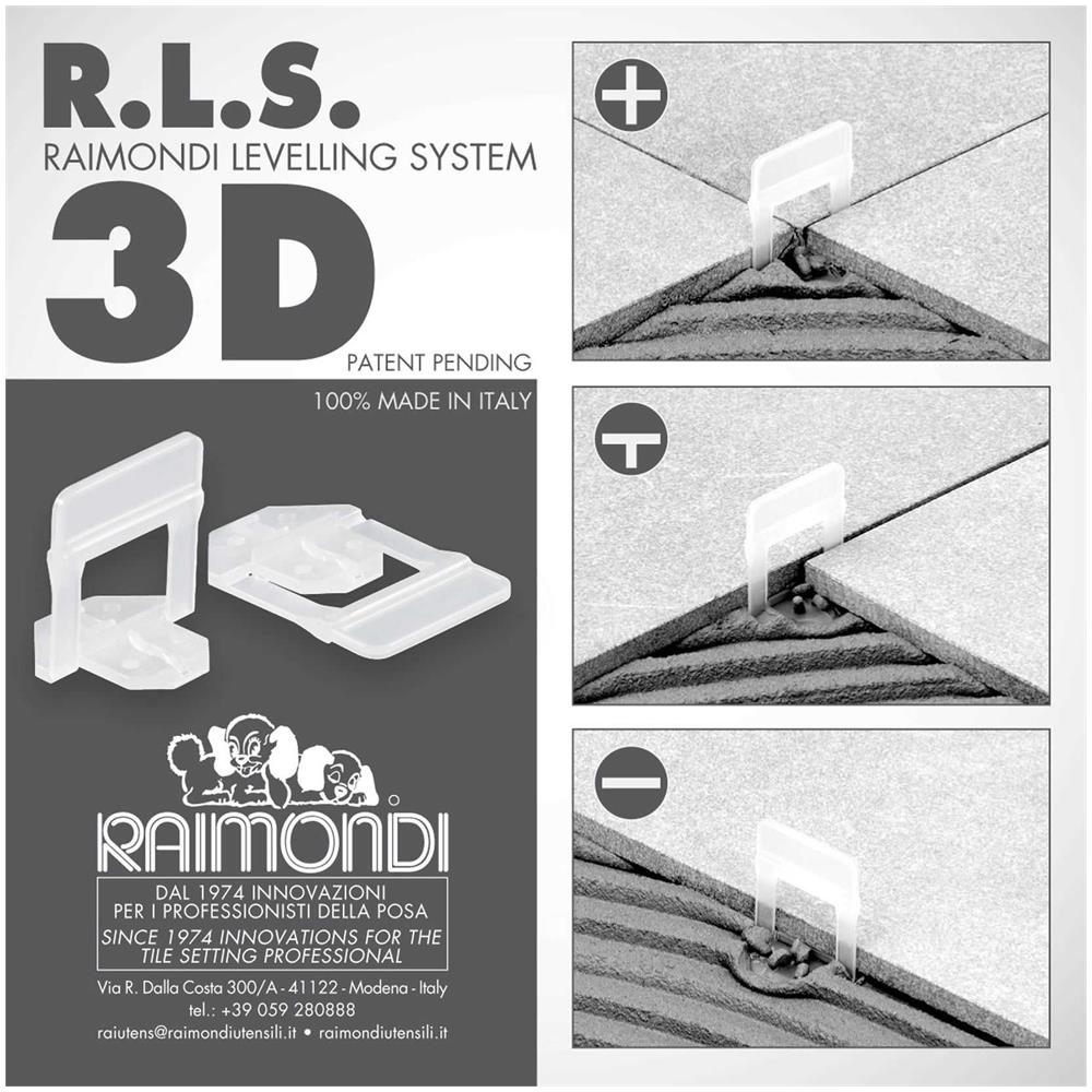 Piastrelle nivelliersystem RLS Raimondi 500 zuglaschen 3-12mm pareti di ricambio 