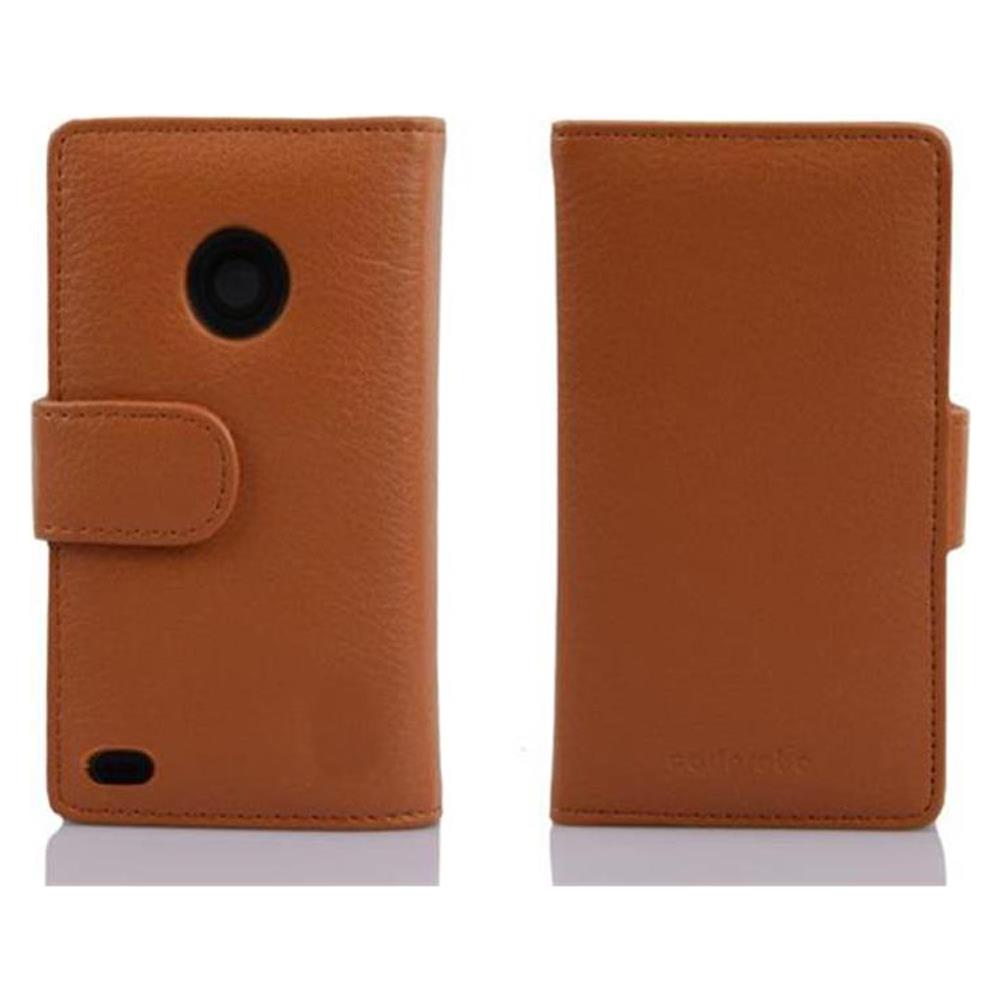 Cadorabo Custodia Compatibile Con Htc Desire 300 In Marrone Cioccolata - Coperchio Protettivo In Ecopelle Testurizzata E Tasca Per Carte Di Credito - Foto 2