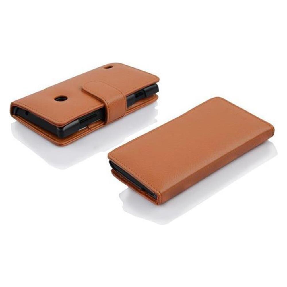 Cadorabo Custodia Compatibile Con Htc Desire 300 In Marrone Cioccolata - Coperchio Protettivo In Ecopelle Testurizzata E Tasca Per Carte Di Credito - Foto 3