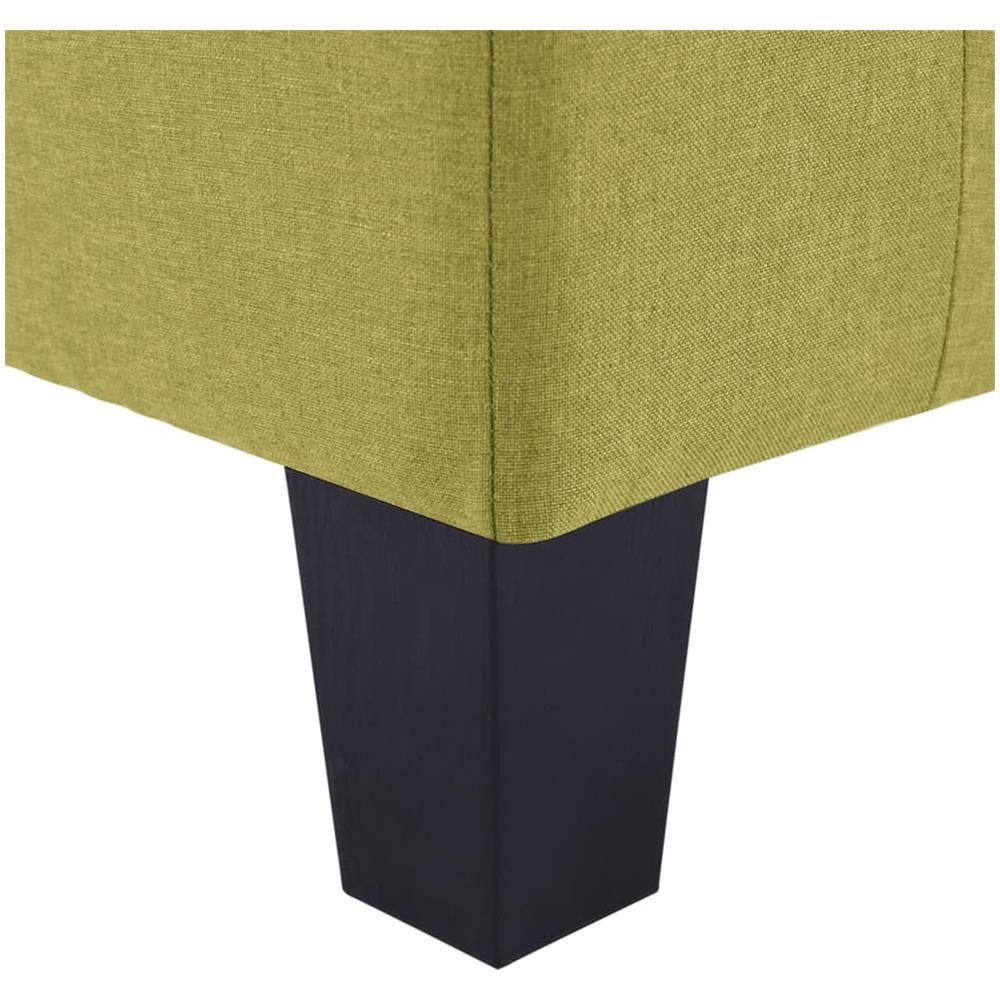 Divano A 3 Posti Verde In Tessuto - Foto 8