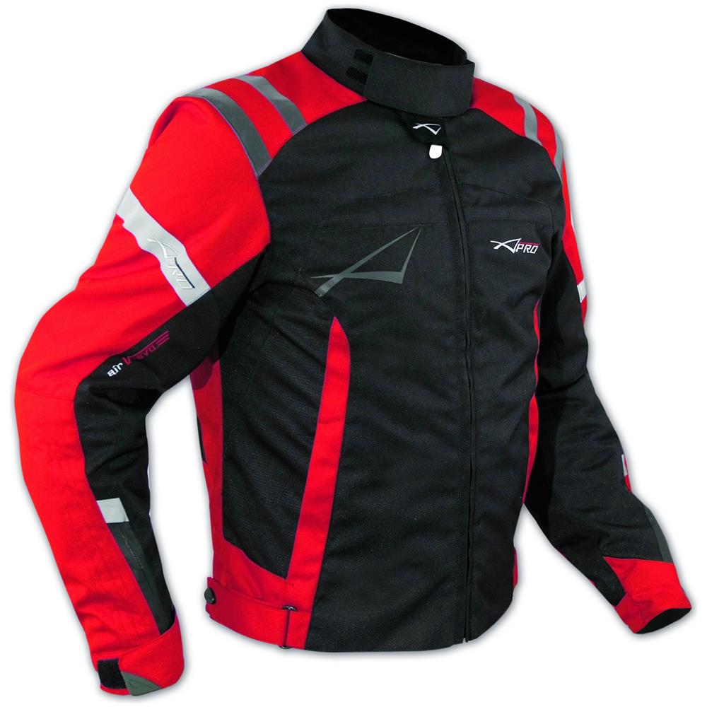 Giacca Sport Touring Moto Cordura Ce Protezioni Sfoderabile Scooter Rosso Xs - Foto 1