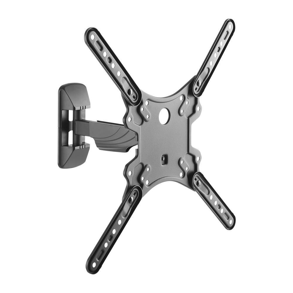 Supporto Da Parete Inclinabile E Orientabile Con Snodo Per Monitor Con Portata 35kg E Vesa Fino A 400x400mm, Nero - Foto 1