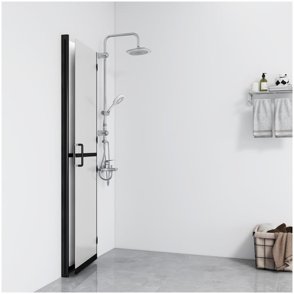 Parete Per Doccia Walk-in Pieghevole In Vetro Esg 120x190 Cm - Foto 3