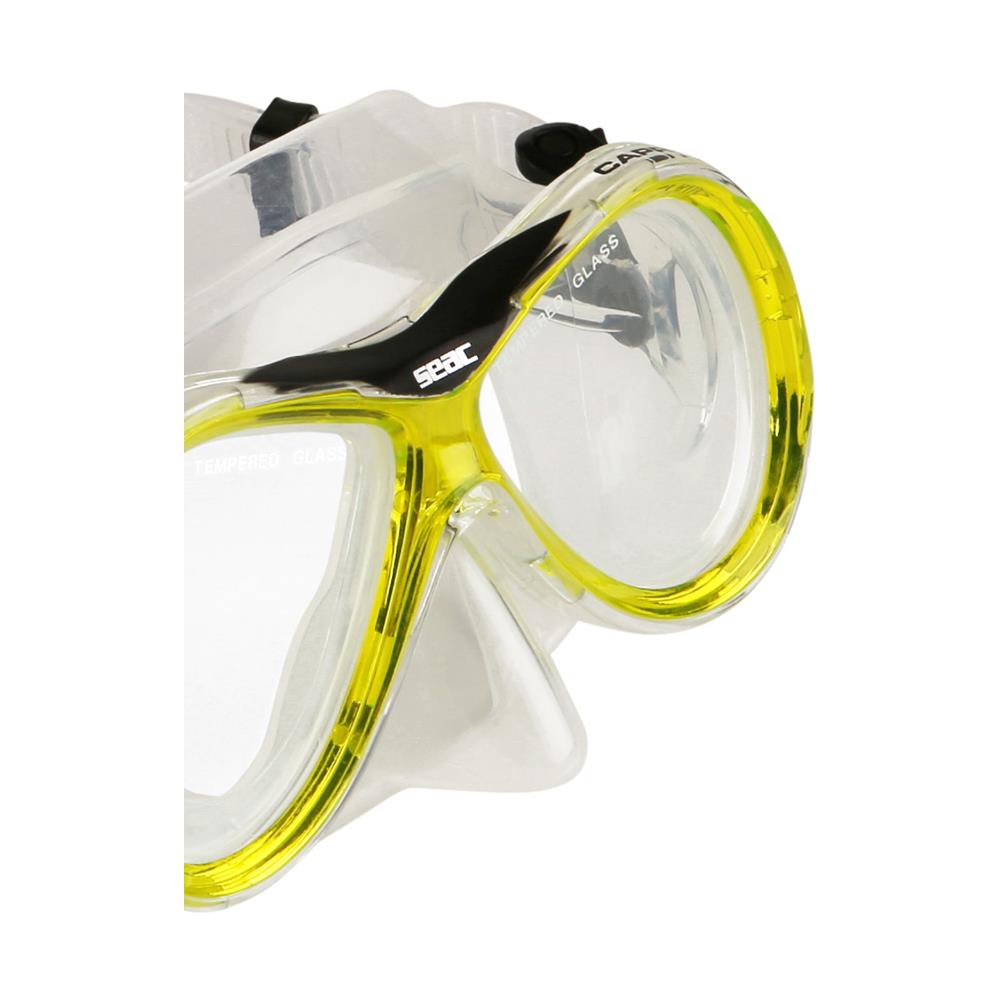 Maschera Capri Trasparente Trasparente / giallo - Foto 3