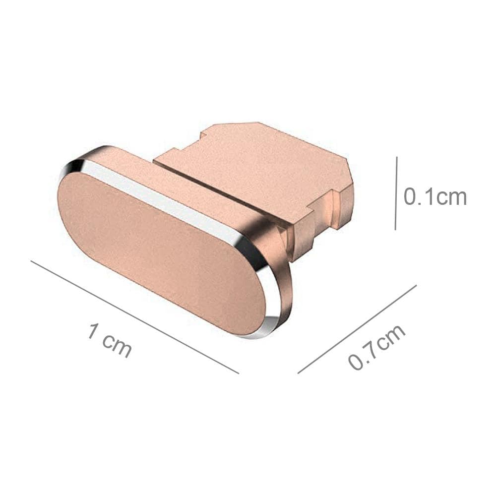 Cappuccio Protettivo Compatibile Con Apple Iphone In Oro Rosa - Spina Di Protezione Dalla Polvere Spina Per La Porta Di Ricarica Antipolvere - Foto 2