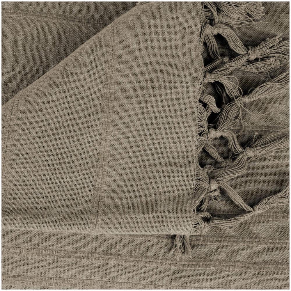 Copriletto In Cotone 230 X 250 Cm, Colore Beige, Atmosphera - Foto 2