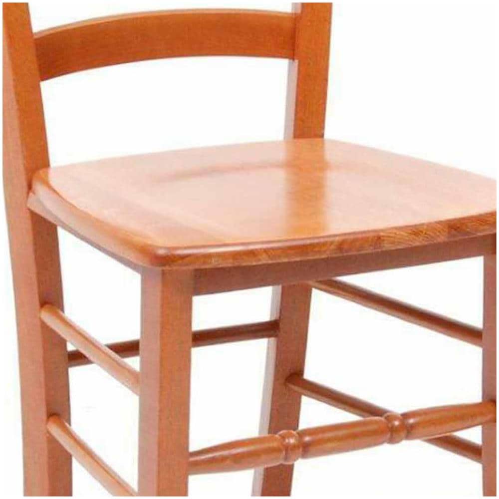 Sedia Modello Loris Con Seduta In Legno Massello In Tinta Ciliegio - Foto 4