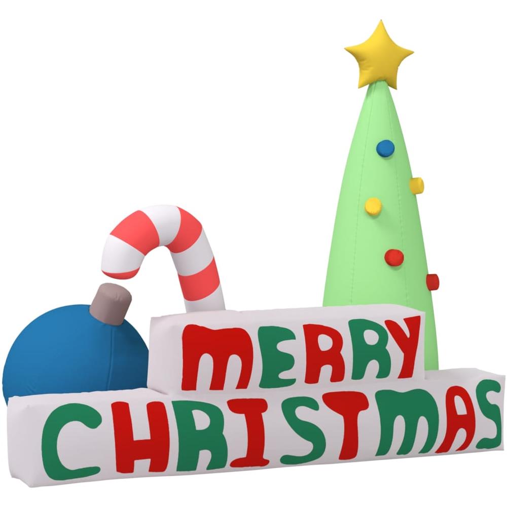 Decorazione Gonfiabile Merry Christmas Con Led 197 Cm - Foto 2
