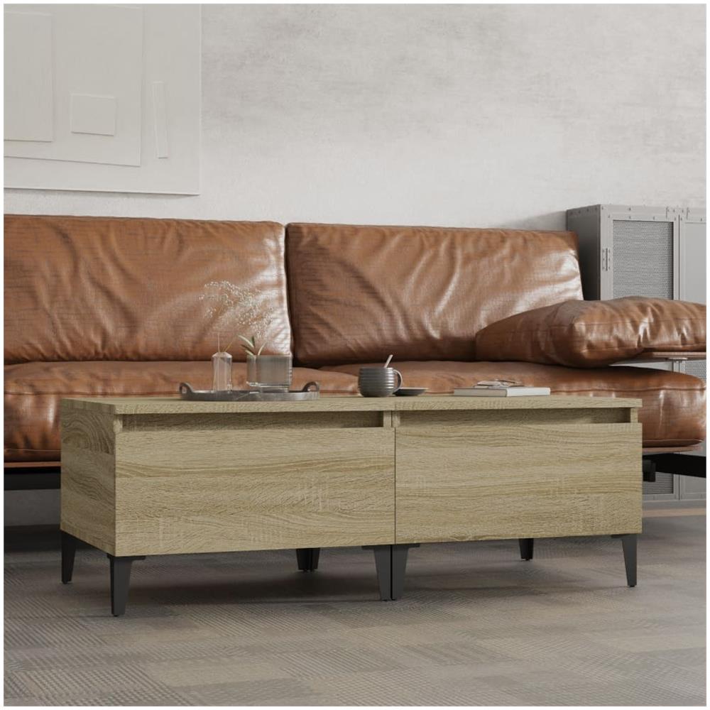 Tavolini 2pz Rovere Sonoma 50x46x35 Cm In Legno Multistrato - Foto 1