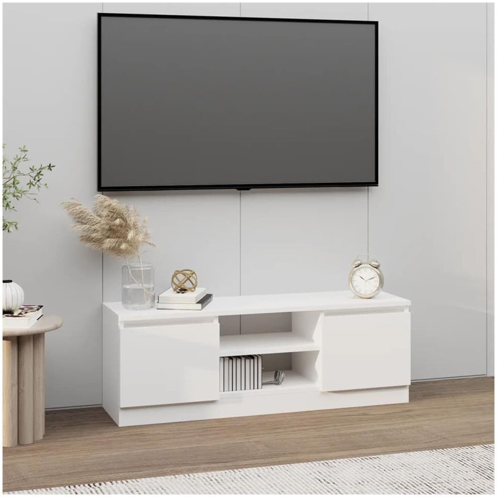Mobile Porta TV con Anta Bianco 102x30x36 cm - Foto 1
