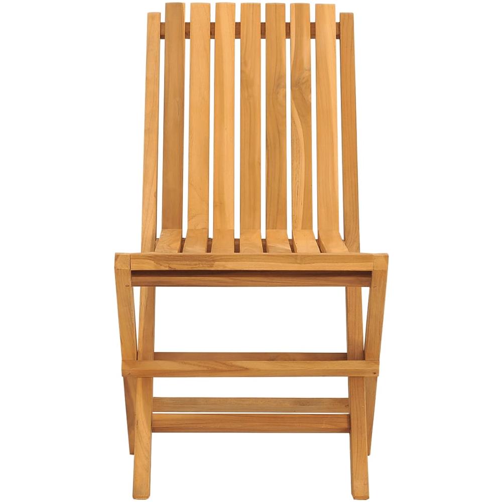 Sedie Da Giardino Pieghevoli 2pz 47x47x89cm Legno Massello Teak - Foto 2