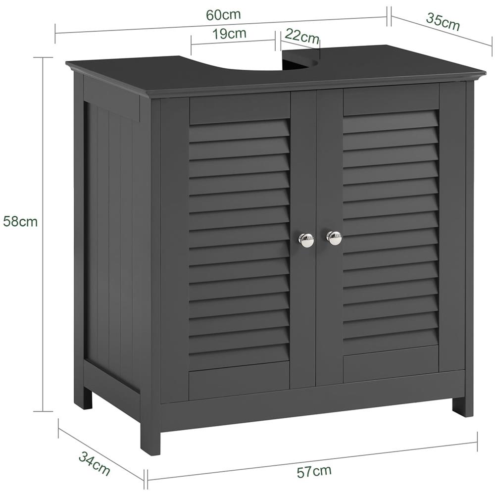 Mobile Sottolavabo 60x35x58cm Frg237-ii-dg - Foto 2