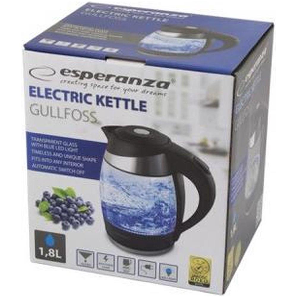 Bollitore Elettrico Ekk009 1,8 L Nero, Multicolore 2200 W - Foto 2