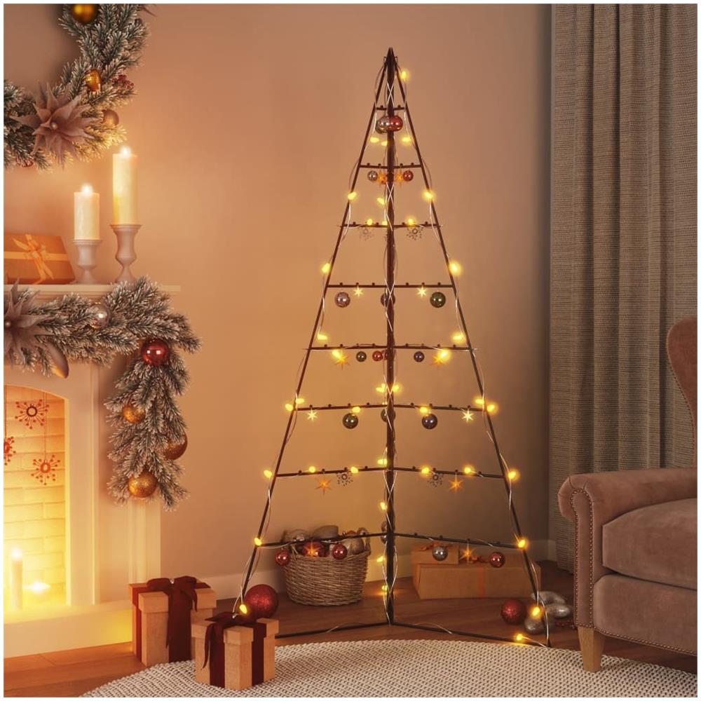 Albero Di Natale Decorativo In Metallo Nero 180 Cm - Foto 1