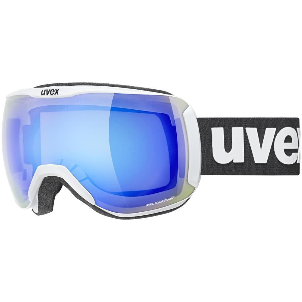 Maschera downhill 2100 CV occhialini per sport invernali Bianco Unisex Blu Vetri sferici - Foto 1