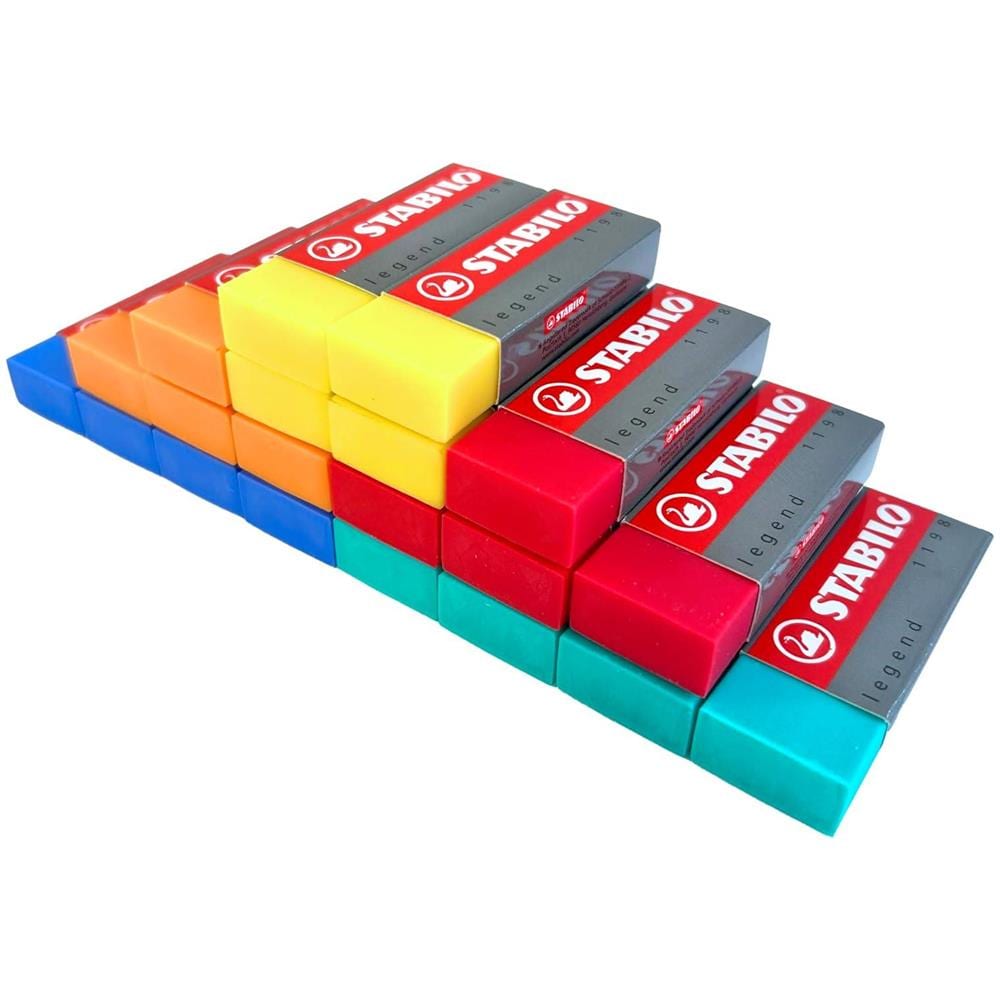 Legend - Gomma - senza PVC - Confezione da 20 in 5 colori assortiti - Foto 1