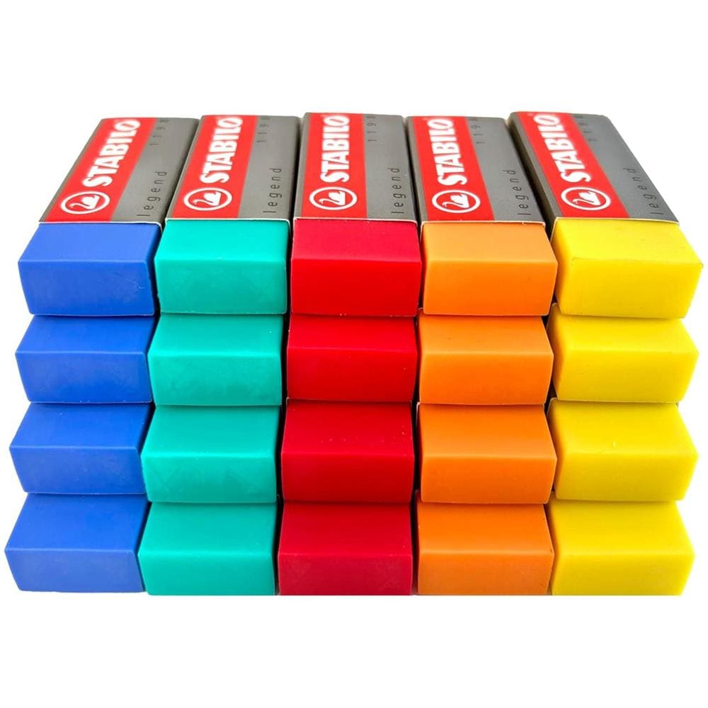 Legend - Gomma - senza PVC - Confezione da 20 in 5 colori assortiti - Foto 3