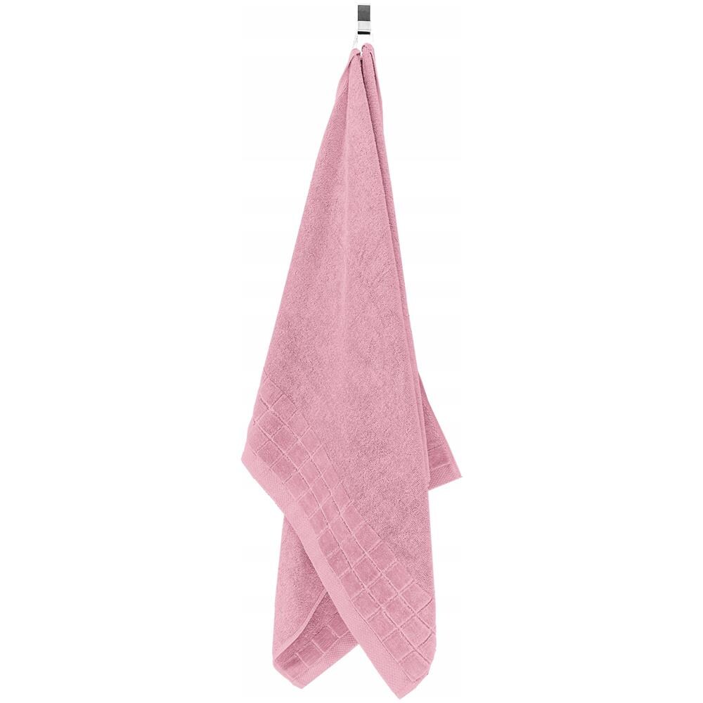 Asciugamano Larisa 70x140 cm 500 g - Rosa cipria - 100% cotone - Morbido e assorbente - Foto 2
