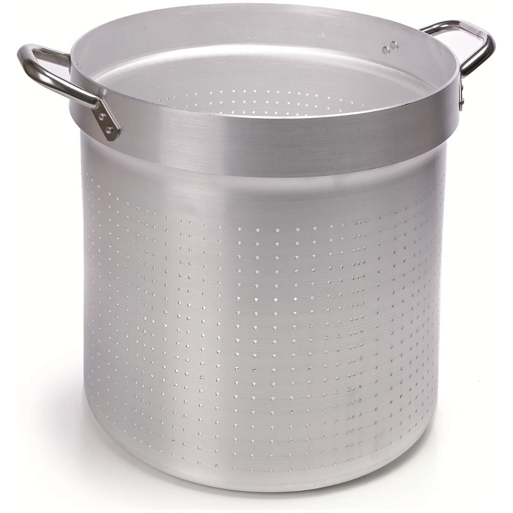 Colapasta Cilindrico In Alluminio Con Maniglie In Acciaio Inox Da Usare Con Cod. 7022.32 - Diametro Cm 32 - Altezza Cm 31 - Foto 1