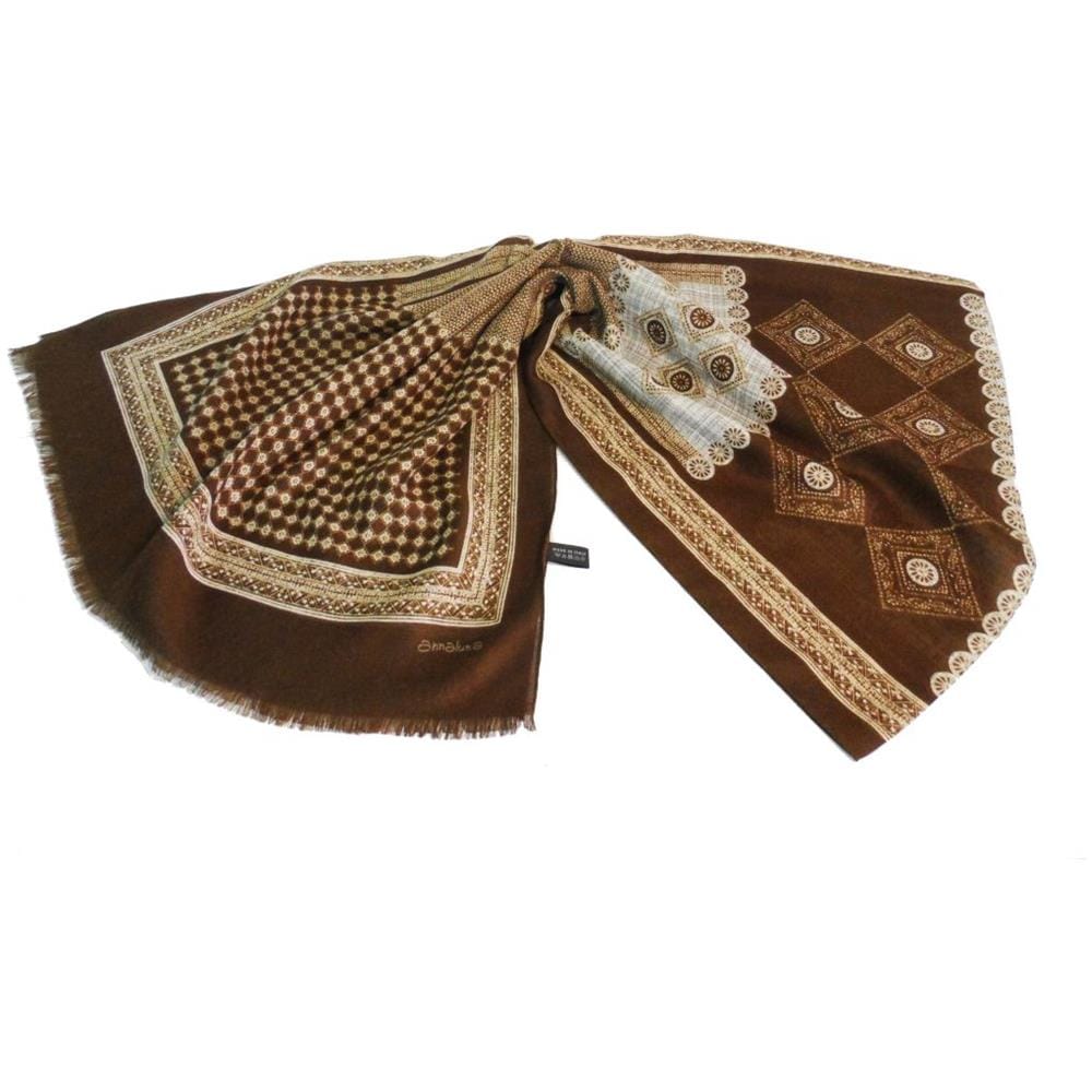 Sciarpa Donna Pashmina 1728g Marrone - Foto 2